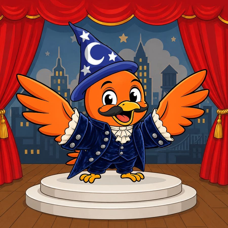 Boopy #1358: Stage background, French Revolution, Wizard Hat + Mustache