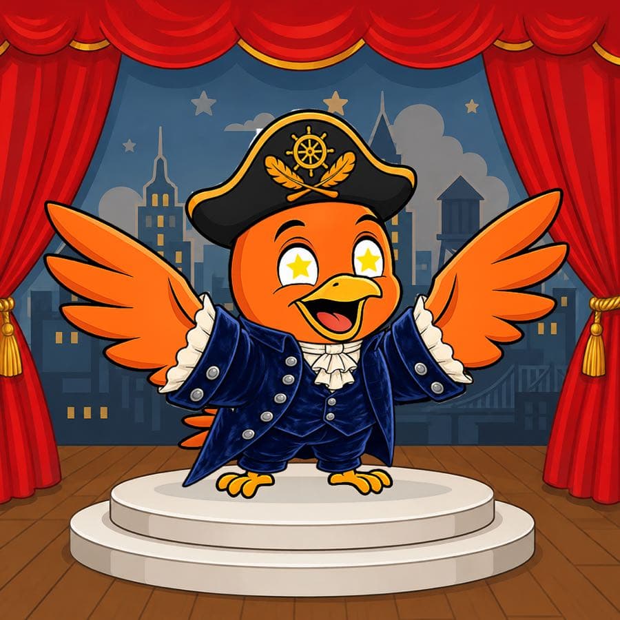 Boopy #1475 — Stage background, French Revolution, Star Eyes, Pirate Hat