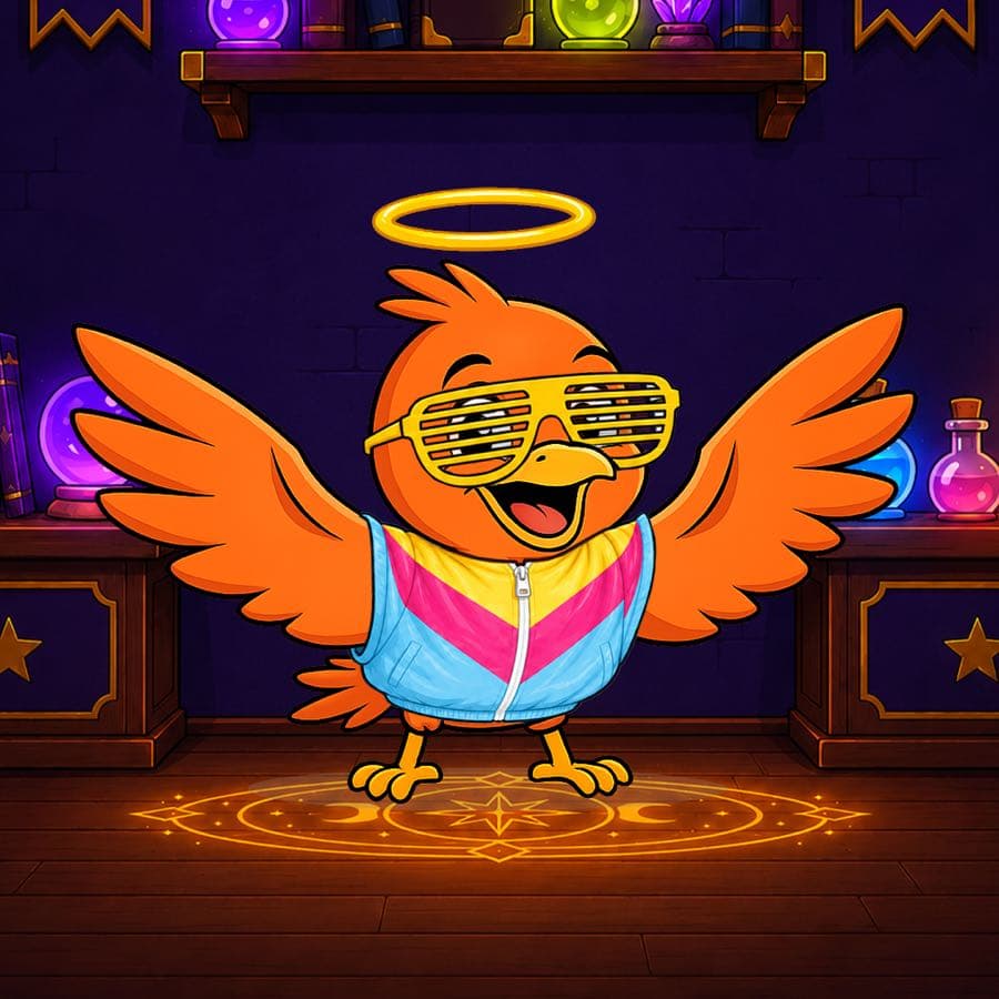 Boopy #29: Wizard Lab background, Retro Jacket, Retro Party Glasses, Halo