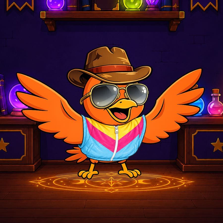 Boopy #448: Wizard Lab background, Retro Jacket, Aviator Glasses, Adventurer Hat