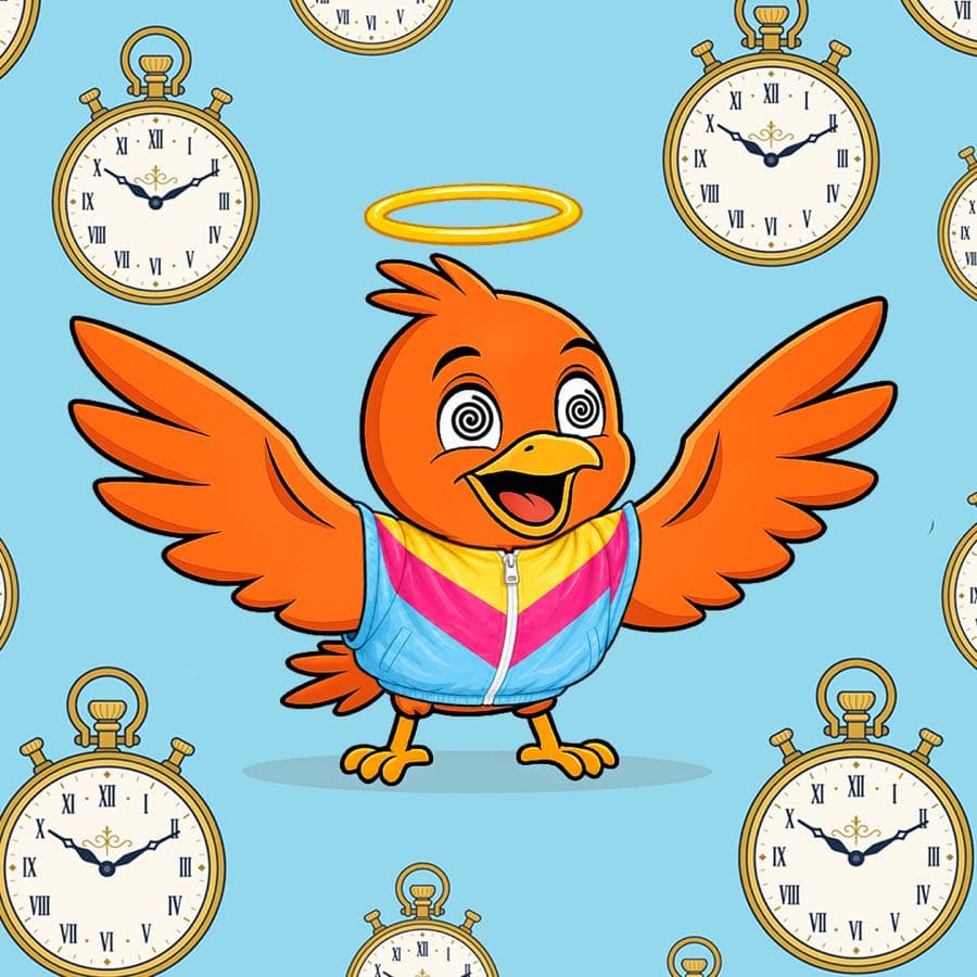 Boopy #777 — Time Traveller background, Retro Jacket, Hypnotized, Halo