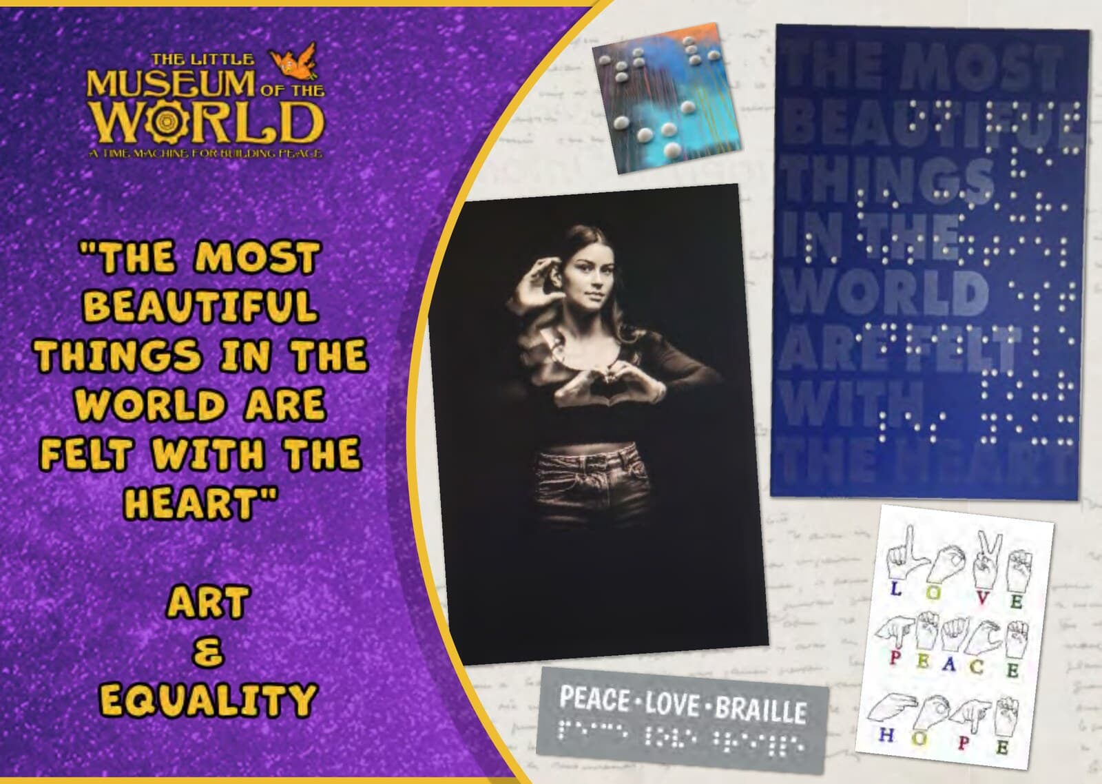 “The Most Beautiful Things in the World Are Felt with the Heart”